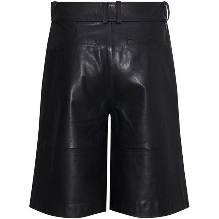 Heartmade Noam Leather Shorts, Sort